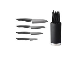 Kyocera Dárkový set, KB-RD BK 4KN ZK EU (kulatý blok na nože, černý + 4 nože SHIN BLACK), KB-RD BK 4KN ZK EU (kulatý blo