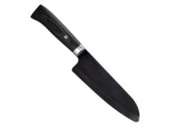 Kyocera keramický nůž, Janan Series, Dřevěná rukojeť, kuchařský nůž santoku, 16 cm, JPN-160NBK