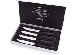Kyocera keramický nůž, Steak Knives, Sada steakových nožů, 4 kusy, černá rukojeť, bílá čepel, SK-4PC WHBK EU