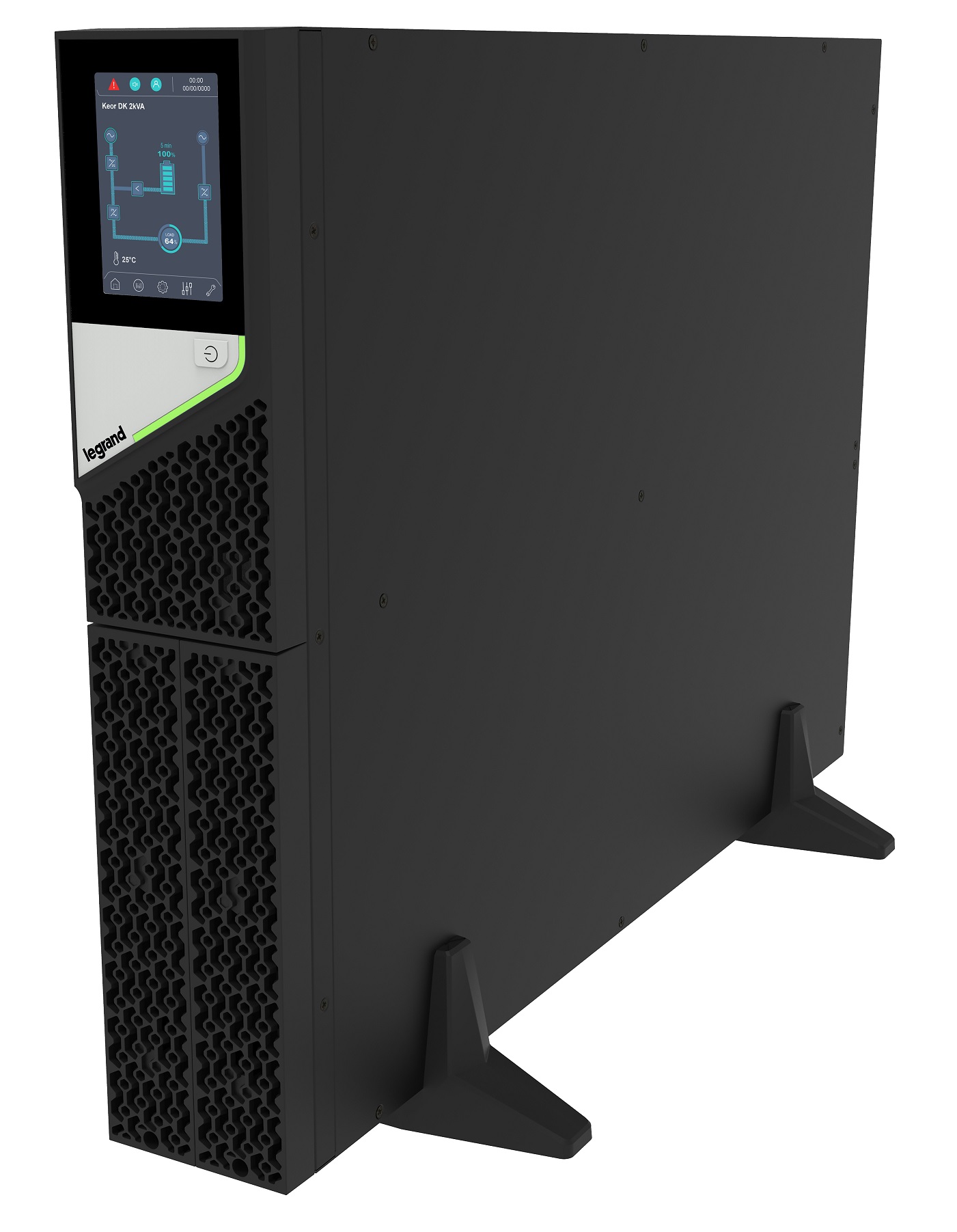 LEGRAND UPS Keor DK 2000VA/2000W, On-Line, Rack(2U)/Tower, výstup 6/1x IEC C13/C19, USB, slot pro LAN, sinus