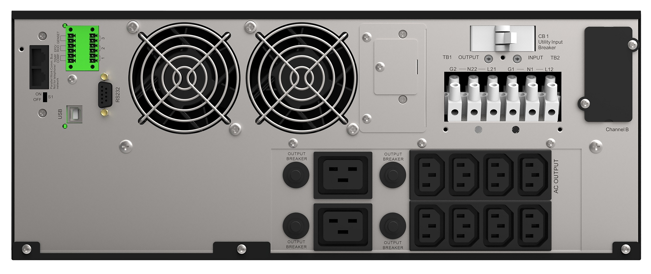 LEGRAND UPS Keor DK 5000VA/5000W, On-Line, Rack(4U)/Tower, výstup 8/2x IEC C13/C19 + svorky, RS232, slot pro LAN