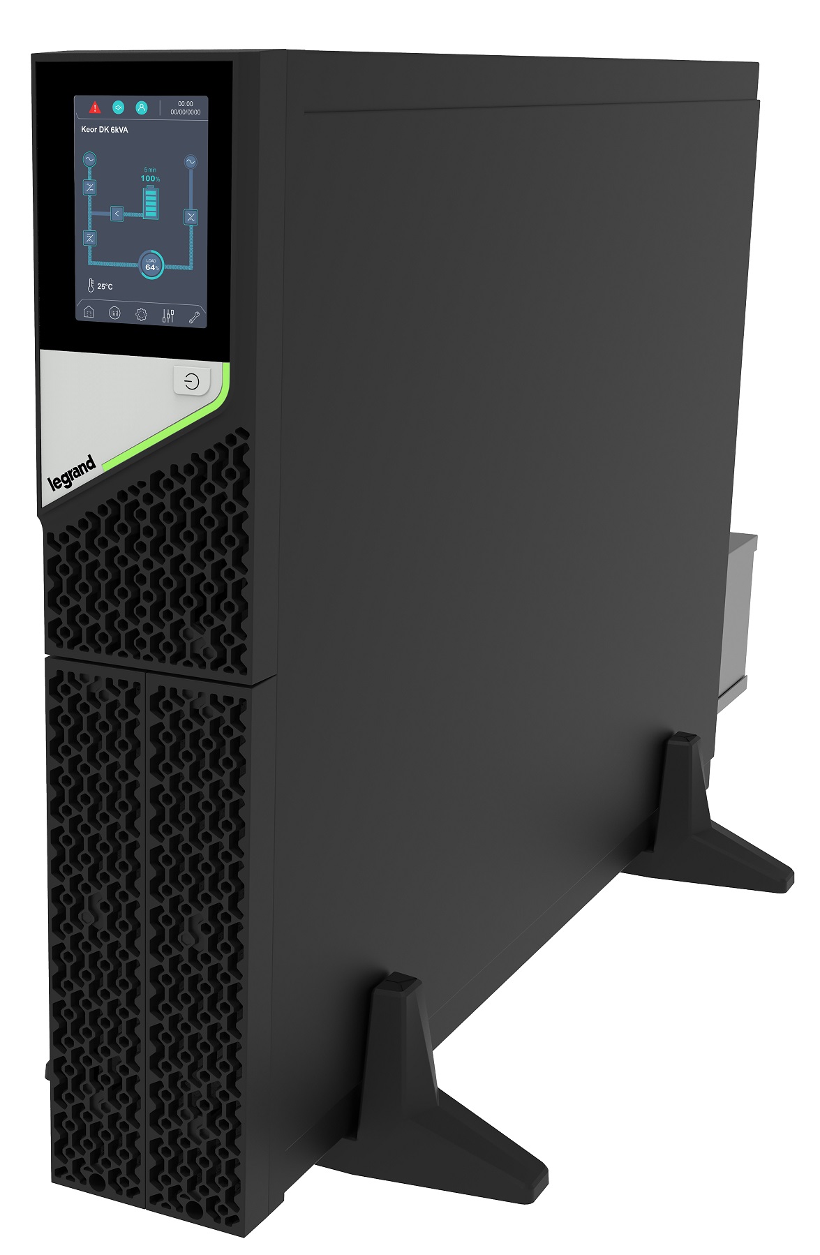 LEGRAND UPS Keor DK 6000VA/6000W - Inverter bez baterií, On-Line, Rack(2U)/Tower, výstup svorky, RS232, slot pro LAN