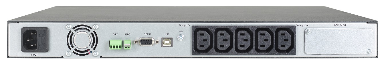 LEGRAND UPS Keor SPE Rack 1U 750VA/525W, Line-interactive, výstup 5x IEC C13, sinus, USB, slot pro LAN