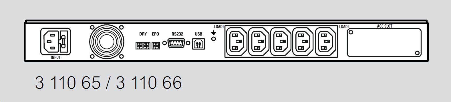 LEGRAND UPS Keor SPE Rack 1U 750VA/525W, Line-interactive, výstup 5x IEC C13, sinus, USB, slot pro LAN