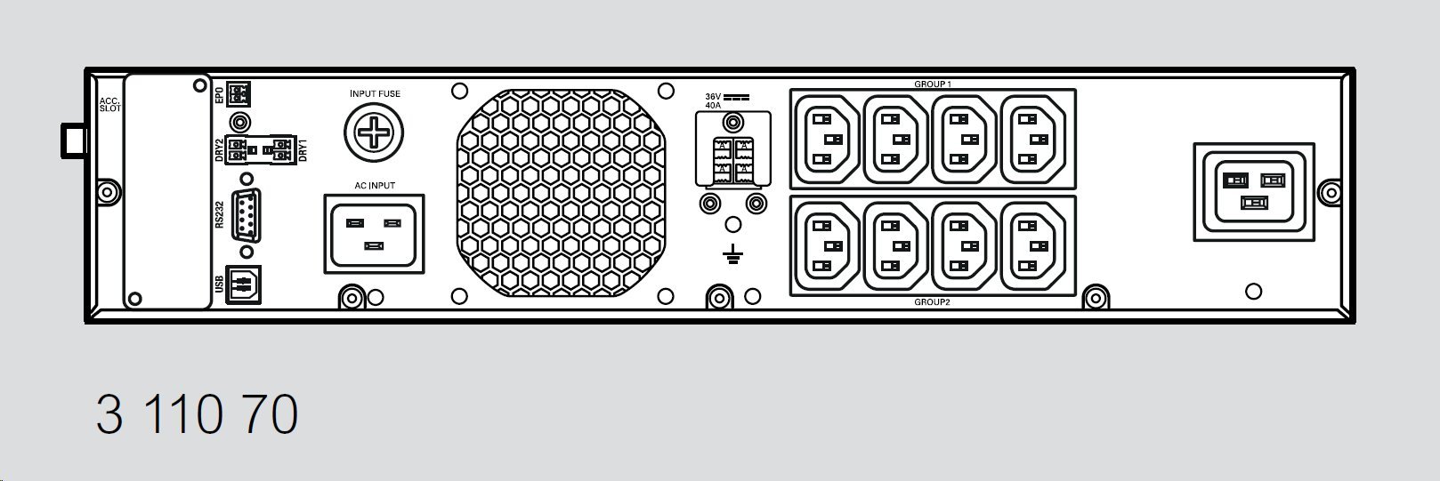 LEGRAND UPS Keor SPE Rack/Tower 2U 2200VA/1980W, Line-interactive, výstup 8/1x IEC C13/C19, sinus, USB, slot pro LAN