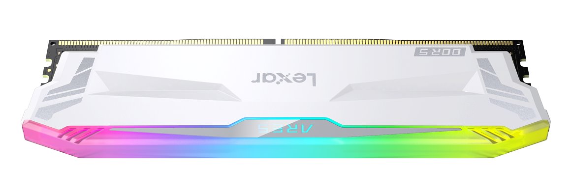 Lexar ARES DDR5 32GB (kit 2x16GB) UDIMM 6400MHz CL32 XMP 3.0 - RGB, Heatsink, bílá
