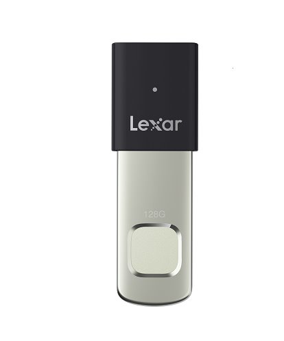 Lexar flash disk 128GB - Fingerprint F35Pro USB 3.2 (čtení/zápis: 400/300MB/s)