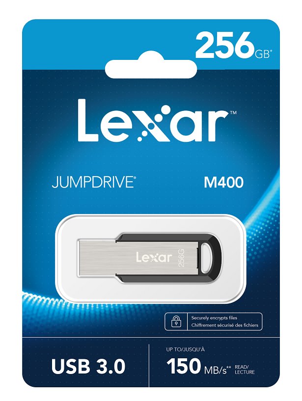 Lexar flash disk 256GB - JumpDrive M400 USB 3.0 (čtení až 150MB/s)