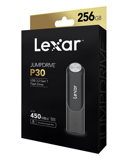 Lexar flash disk 256GB - JumpDrive P30 USB 3.2 (čtení/zápis: 450MB/s)