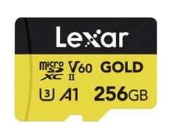 Lexar paměťová karta 256GB GOLD microSDXC™ UHS-II (čtení/zápis: 280/180MB/s)