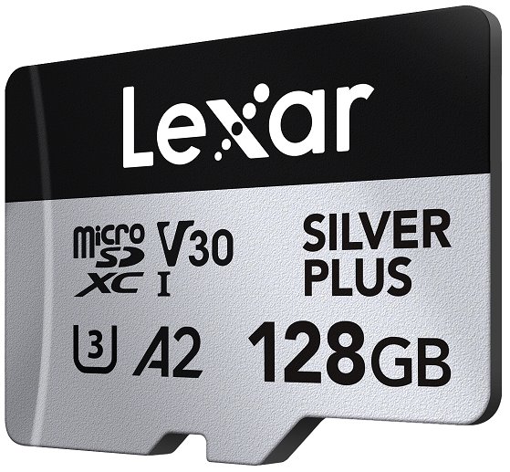 Lexar paměťová karta 2x 128GB High-Performance Silver Plus microSDXC™ UHS-I (čtení/zápis: 205/150MB/s)