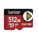 Lexar paměťová karta 512GB PLAY PRO microSDXC™ Express 7, čtení/zápis 900/600 MB/s