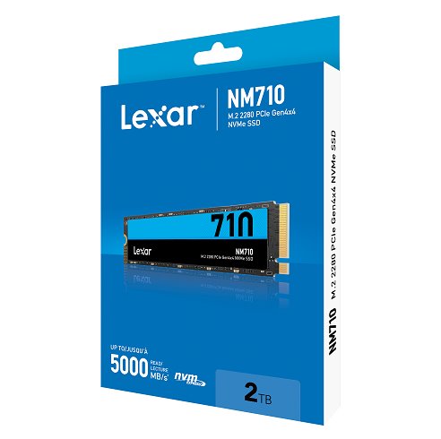 Lexar SSD NM710 PCle Gen4 M.2 NVMe - 2TB (čtení/zápis: 4850/4500MB/s)