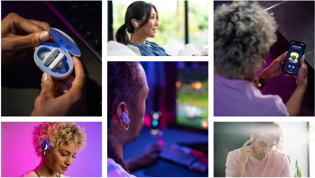 Logitech FITS True Wireless Gaming Earbuds - BLACK - EMEA