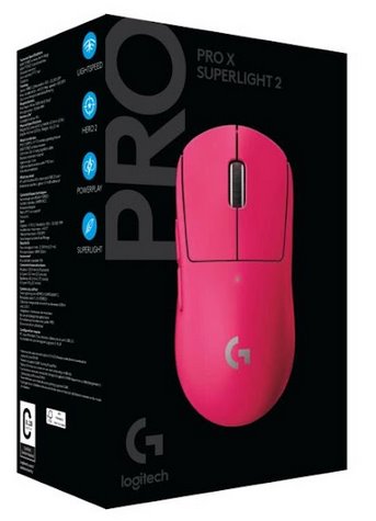 Logitech G PRO X SUPERLIGHT 2 LIGHTSPEED Gaming Mouse - PINK - 2.4GHZ