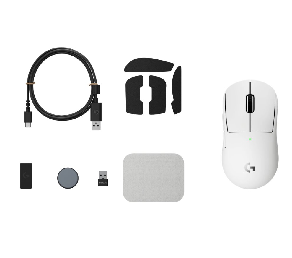Logitech G PRO X SUPERLIGHT 2c Compact Gaming Mouse - WHITE