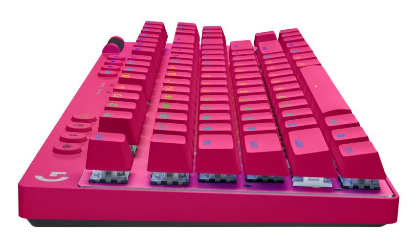 Logitech G PRO X TKL LIGHTSPEED Gaming Keyboard - MAGENTA - US INT'L - 2.4GHZ/BT - TACTILE