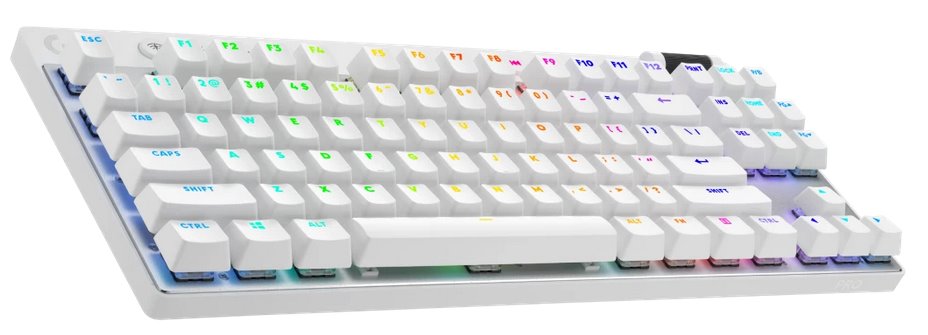 Logitech G PRO X TKL LIGHTSPEED Gaming Keyboard - WHITE - US INT'L - 2.4GHZ/BT - TACTILE