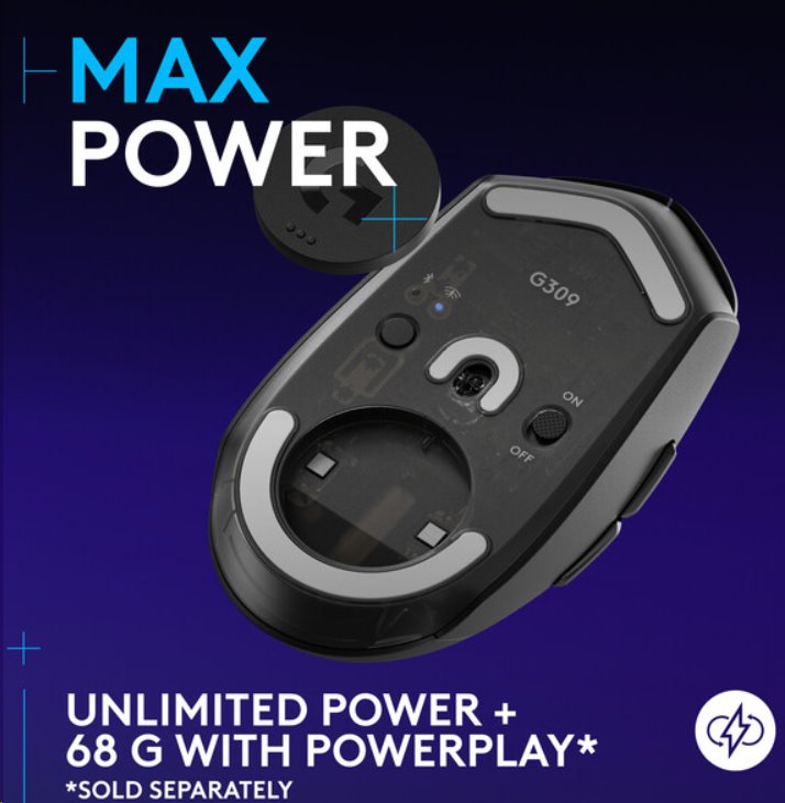 Logitech G309 LIGHTSPEED Gaming Mouse - BLACK - EER2