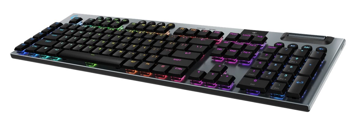 Logitech G915 X LIGHTSPEED Low-Profile Wireless Gaming Keyboard - CLICKY - BLACK - US - 2.4GHZ/BT - USB-C - EMEA