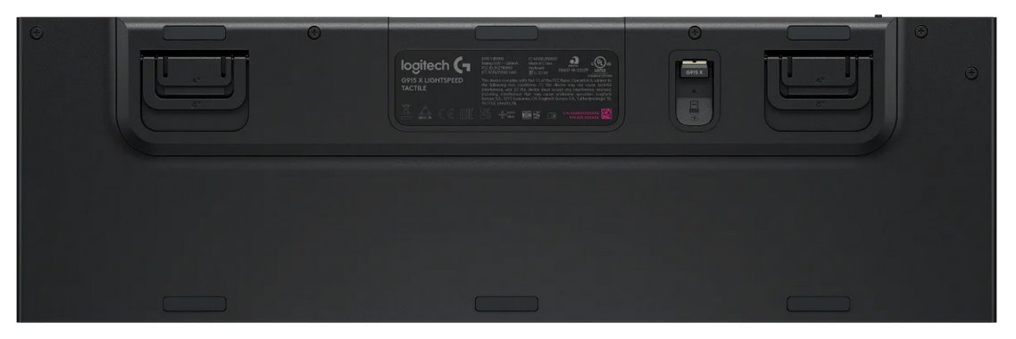 Logitech G915 X LIGHTSPEED Low-Profile Wireless Gaming Keyboard - CLICKY - BLACK - US - 2.4GHZ/BT - USB-C - EMEA
