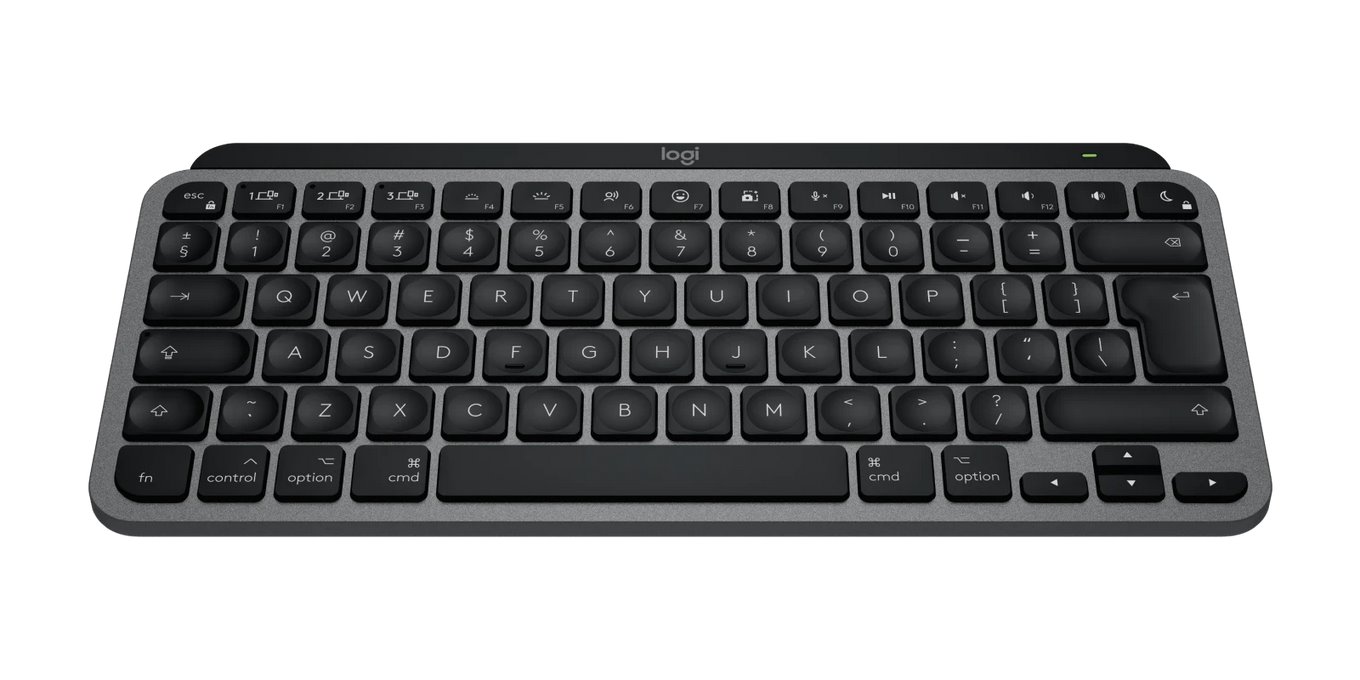 Logitech MX Keys Mini For Mac Minimalist Wireless Illuminated Keyboard - SPACE GREY - US INT'L - EMEA