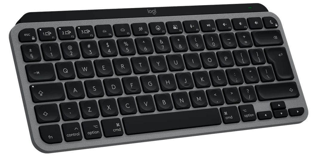 Logitech MX Keys Mini For Mac Minimalist Wireless Illuminated Keyboard - SPACE GREY - US INT'L - EMEA