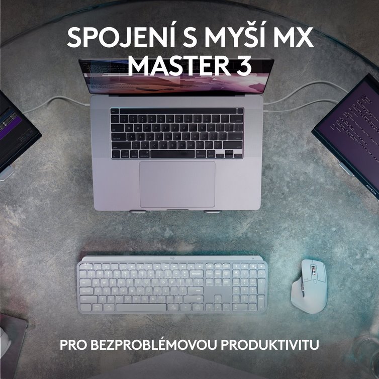 Logitech MX Keys S - GRAPHITE - CZE-SKY - BT - INTNL