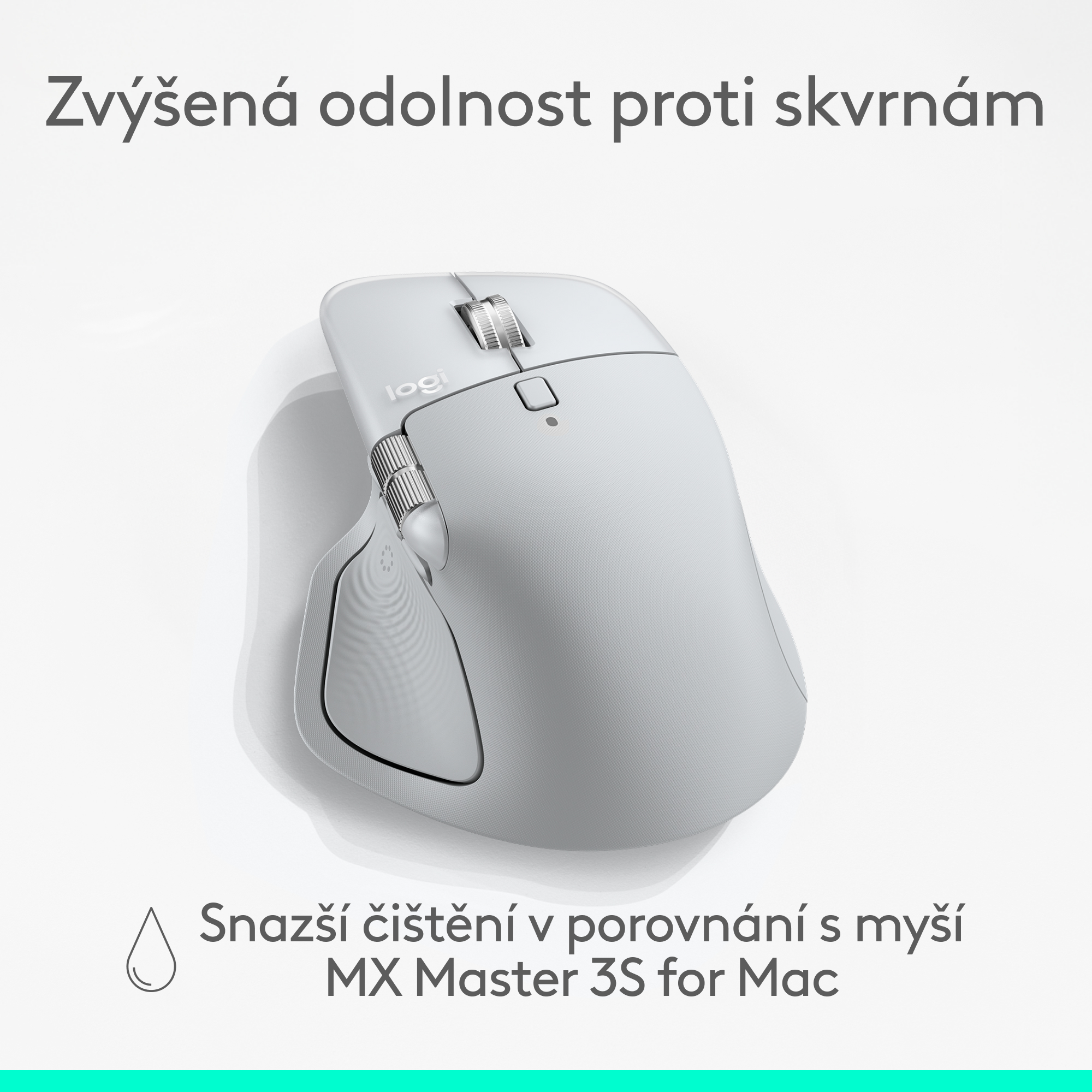 Logitech MX Master 4 for Mac - WHITE SILVER - EMEA