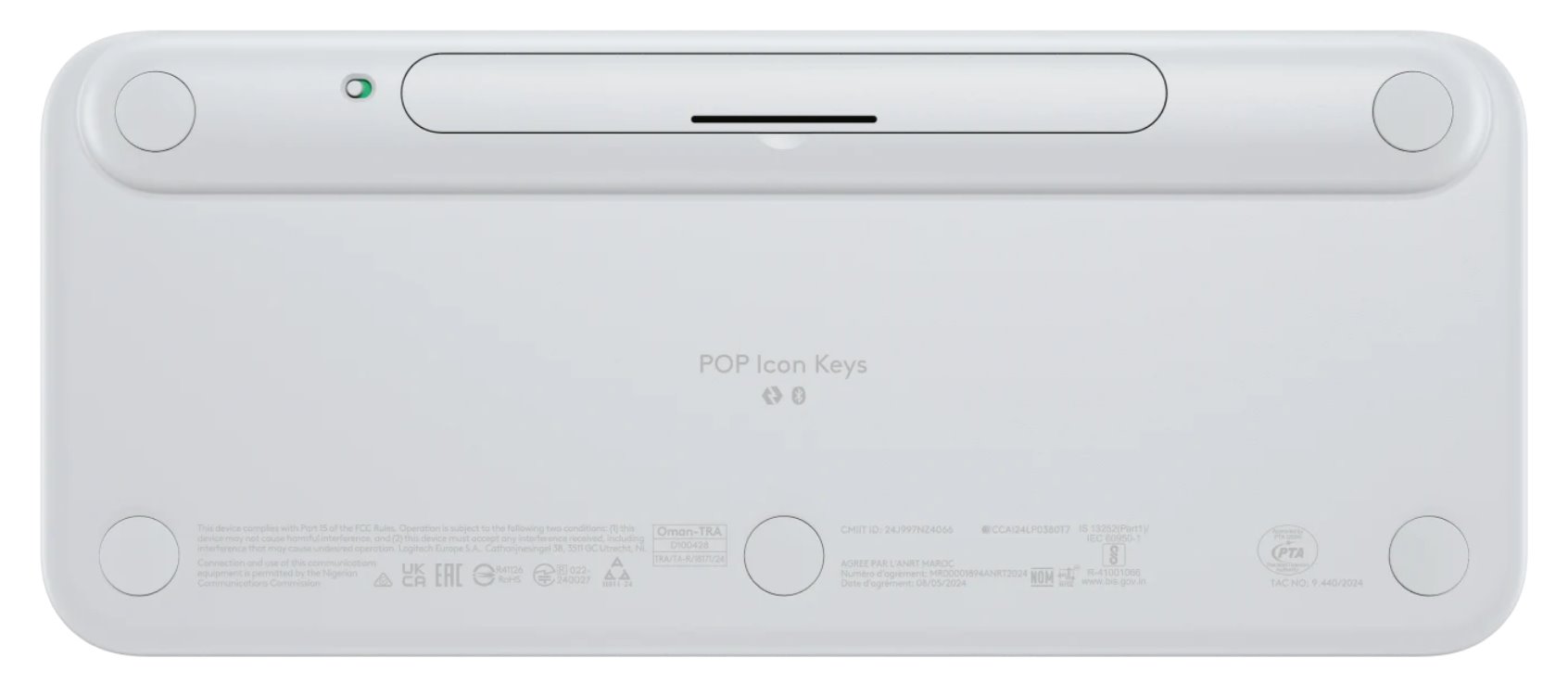 Logitech POP ICON KEYS - WHITE - US INT'L - BT