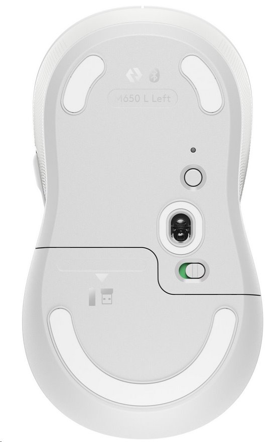 Logitech Signature M650 L Wireless Mouse Left - OFF-WHITE - EMEA