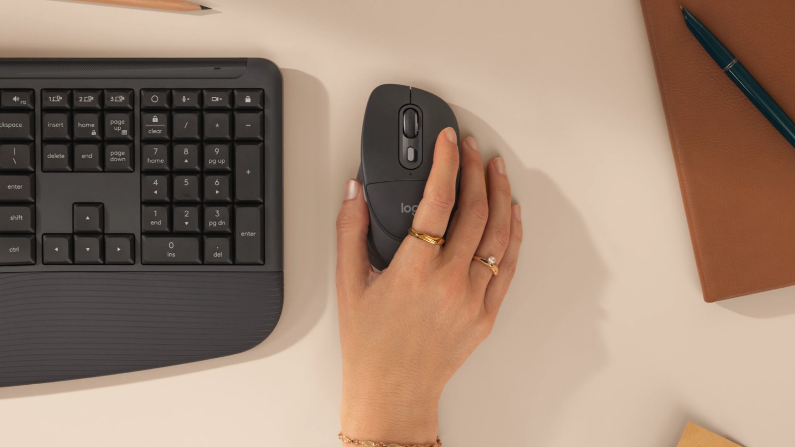 Logitech Signature MK880 Comfort Plus For Business - GRAPHITE - US INT'L