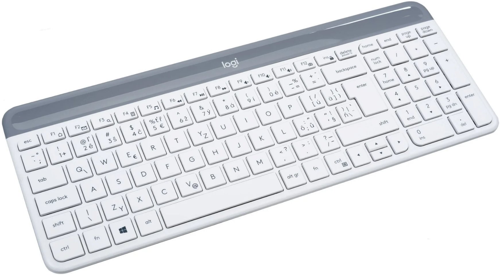 Logitech Slim Wireless Keyboard and Mouse Combo MK470 - OFFWHITE - CZE-SKY INT'L - INTNL