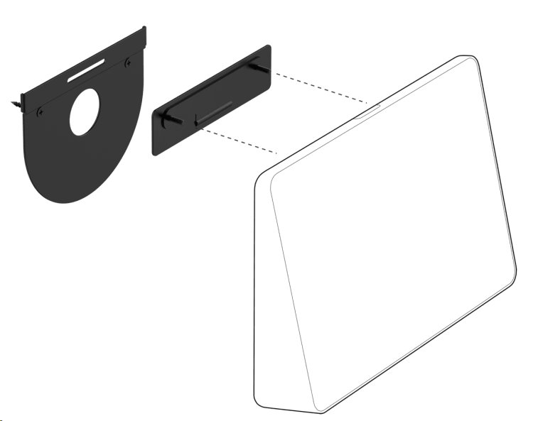 Logitech Tap Držák na stěnu pro úsporu místa s vedením kabelů