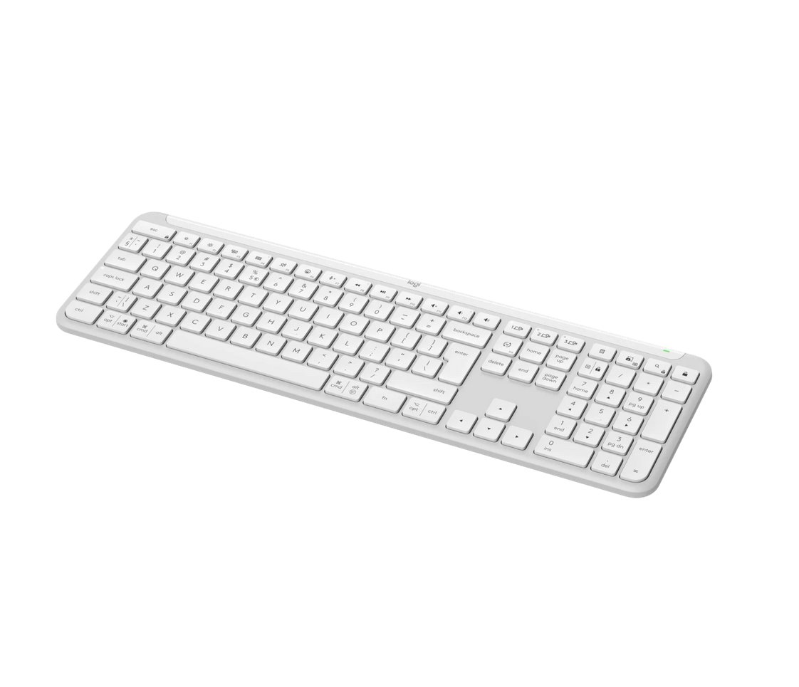 Logitech Wireless Keyboard SLIM K950 - WHITE - US INT'L 2.4GHz/BT