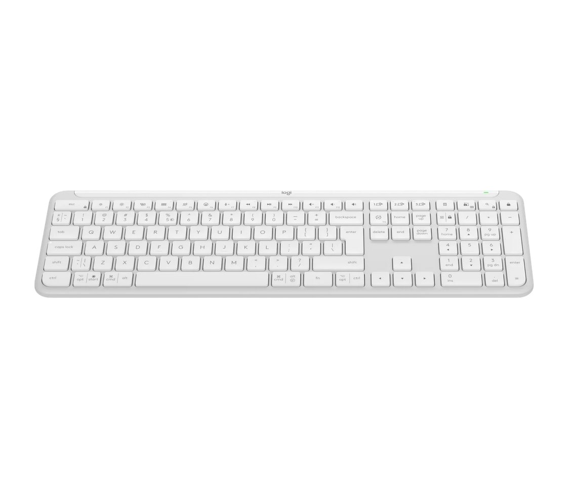 Logitech Wireless Keyboard SLIM K950 - WHITE - US INT'L 2.4GHz/BT