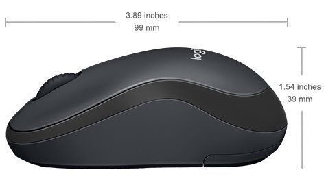 Logitech Wireless Mouse M220 SILENT - EMEA - CHARCOAL OFL