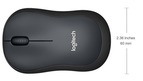 Logitech Wireless Mouse M220 SILENT - EMEA - CHARCOAL OFL