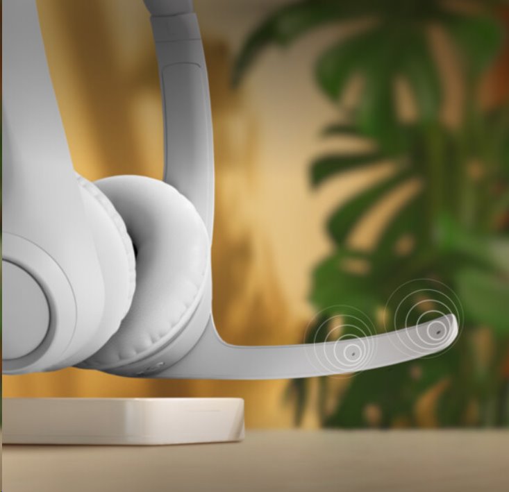 Logitech Zone 300 headset - WHITE - EMEA