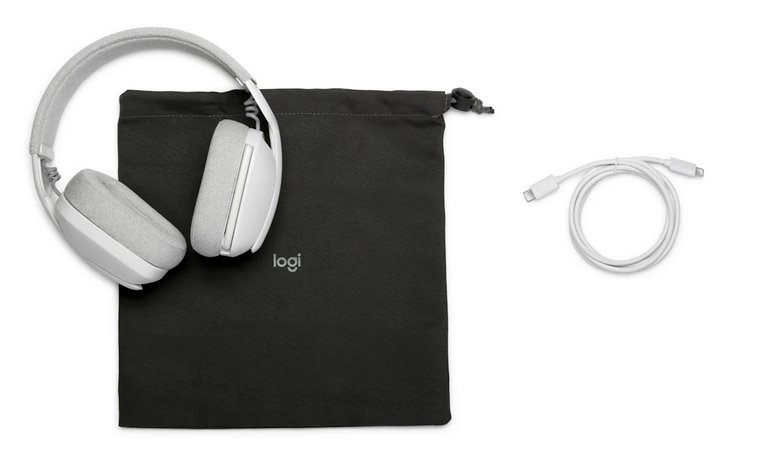 Logitech Zone Vibe 100 headset - OFF WHITE