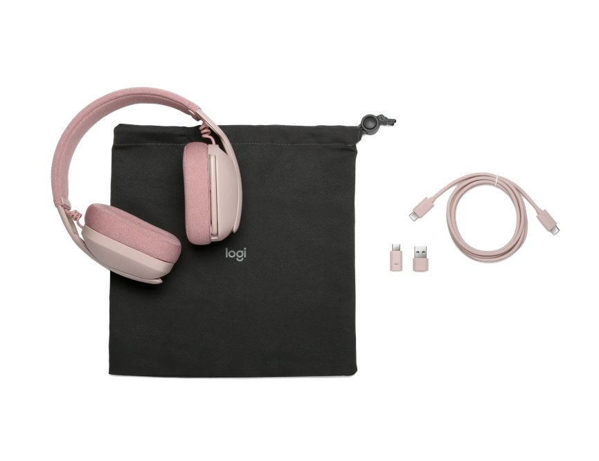 Logitech Zone Vibe Wireless MS bluetooth headset - ROSE - EMEA