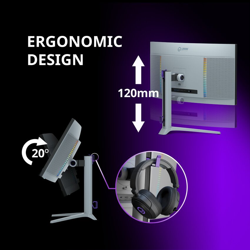 LORGAR 34 herní monitor zahnutý, miniLED