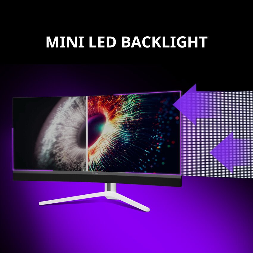 LORGAR 34 herní monitor zahnutý, miniLED