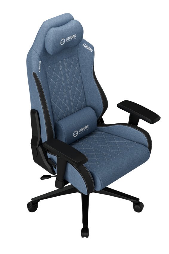 LORGAR CHA41, Ergonomic Gaming Chair Advanced, premium anti-stain fabric, Blue