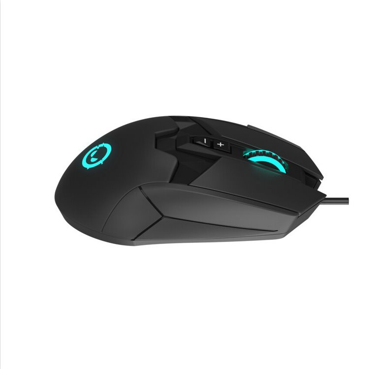 LORGAR herní myš Stricter 579, drátová, OLED display, až 12 000 DPI, RGB, Pixart PMW 3336, 9tl., makra, černá