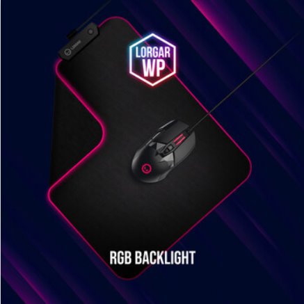 LORGAR herní myš Stricter 579, drátová, OLED display, až 12 000 DPI, RGB, Pixart PMW 3336, 9tl., makra, černá