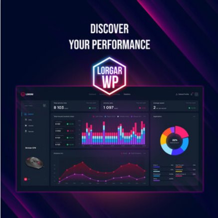 LORGAR herní myš Stricter 579, drátová, OLED display, až 12 000 DPI, RGB, Pixart PMW 3336, 9tl., makra, černá