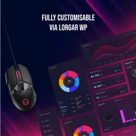 LORGAR herní myš Stricter 579, drátová, OLED display, až 12 000 DPI, RGB, Pixart PMW 3336, 9tl., makra, černá