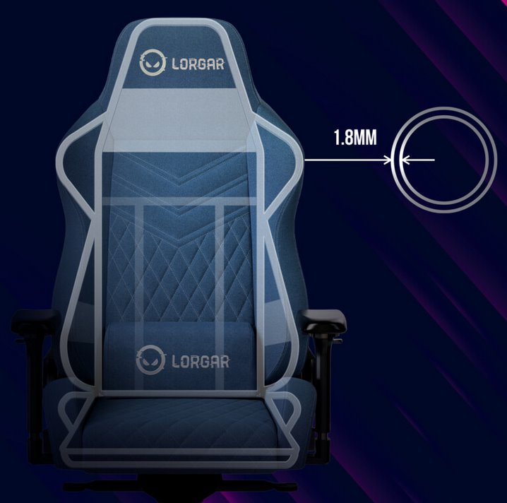 LORGAR herní židle Ace 422, černá