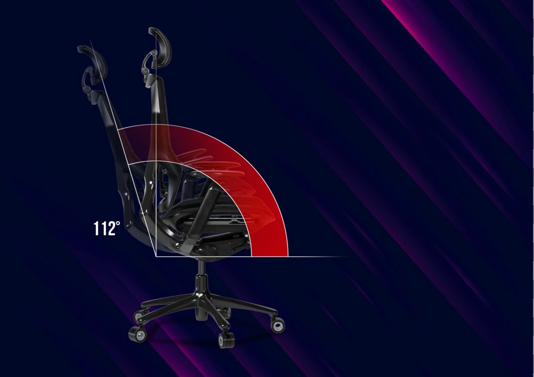 LORGAR herní židle Grace 855, černá/červená